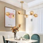 Люстра Delight 7058/8 gold/amber