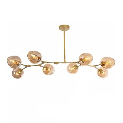 Люстра Delight 7058/8 gold/amber