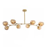 Люстра Delight 7058/8 gold/amber