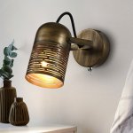 Светильник настенно-потолочный спот Rivoli Lamia 7062-701 1 х Е27 40 Вт поворотный модерн с выключателем