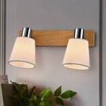 Светильник настенно-потолочный спот Rivoli Lachrimae 7063-702 2 х Е14 40 Вт поворотный модерн с выключателем