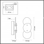 Настенный светильник Odeon light 7065/10WL AGATE