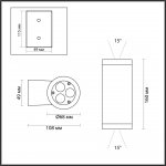 Настенный светильник Odeon light 7071/15WL LONG