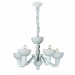 Люстра белая Divinare 7091/01 LM-5 BIANCA-NERO