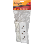 Удлинитель Navigator 71 448 NPE-S1-03-150-X-2x0.75 б/з 3 гн. 1.5