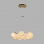 7109/13 MIDCENT ODL26 Подвесной светильник  металл/стекло/бронза/белый  IP20 E14 13*5W  220-240V MAGIA