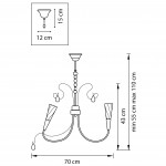 Люстра подвесная Lightstar 711093 AEREO