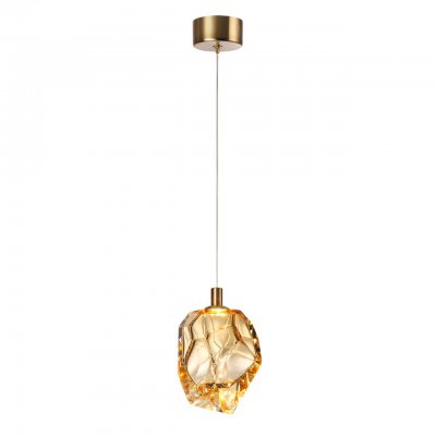 7111/4LB L-VISION ODL25 Подвесной светильник золотистый/янтарное стекло/металл IP20 LED 4W 300Лм 3000K 200° 220V GEMME 7111/4LB L-VISION ODL25 Подвесной светильник золотистый/янтарное стекло/металл IP20 LED 4W 300Лм 3000K 200° 220V GEMME