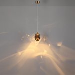 7112/4LC L-VISION ODL25 Подвесной светильник  коричневый/коньячн. стекло/металл IP20 LED 4W 300Лм 3000K 200° 220V GEMME