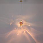 7113/4LC L-VISION ODL25 Подвесной светильник сиреневый/винное стекло/металл IP20 LED 4W 300Лм 3000K 200° 220V GEMME