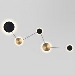 7115/30WL HIGHTECH ODL26 Настенный светильник  черный/бронза/металл IP20 LED 30W 1350Лм 3000K 220-240V GALAXY (ВМЕСТО 4211/38WL)