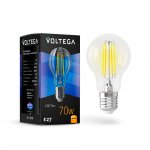 Лампа светодиодная Voltega VG10-A60E27warm7W-F (7140)