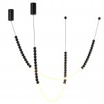 7149/24CL HIGHTECH ODL26 Потолочный светильник  черный/акрилл/металл IP20 LED 25W 1600Лм 3500K 300° 220V MONELLA