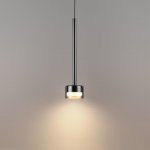 7150/10L HIGHTECH ODL26 Подвесной светильник  черный/ дымчатое стекло/металл IP20 LED 10W 800Лм 3000K 180° 220V LASLO