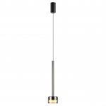 7150/10L HIGHTECH ODL26 Подвесной светильник  черный/ дымчатое стекло/металл IP20 LED 10W 800Лм 3000K 180° 220V LASLO