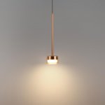 7152/10L HIGHTECH ODL26 Подвесной светильник  золотой/янтарное стекло/металл IP20 LED 10W 800Лм 3000K 180° 220V LASLO