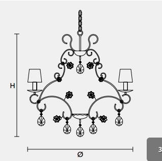 Подвесной светильник Masiero CLASSICA 7200 S5