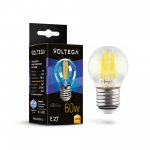 Лампочка Voltega 7214 Globe E27 6W