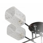 Плафон стекло с узором Е27 100*120мм Colosseo 72175 Optima