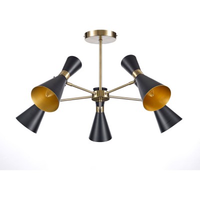 

Светильник Colosseo optima 72429/5C матовый черный/бронза, 72429/5C