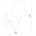 Светильник настенный Divinare 7302/03 AP-1 BUCANEVE