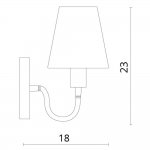 Светильник настенный Divinare 7302/03 AP-1 BUCANEVE