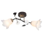 Потолочный светильник Экономсвет 7319/2BK+GD WT