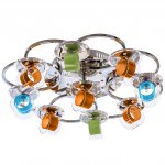 Люстра галогенная Экономсвет 7323/9CR RC WTBLLED