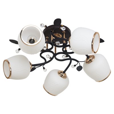 Потолочный светильник Экономсвет 7337/5RD+GD WT