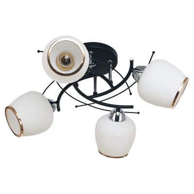 Светильник ЭкономСвет 7345/4BK+CH WT