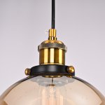 Подвесной светильник Loft Clear Glass Sphere Cloche Дымчатый ImperiumLoft 73694-22