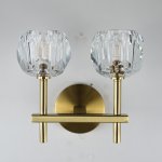 Бра RH Boule de Cristal Double Sconce Brass ImperiumLoft 73769-22