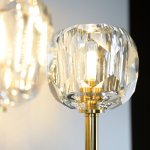 Бра RH Boule de Cristal Double Sconce Brass ImperiumLoft 73769-22