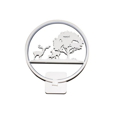 Светильник бра ПРИРОДА белый w30*8 h-35 LED 18W (4000K) Kink light 74110,2