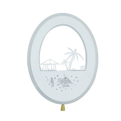 074110,26 Бра Пальма белый h4 d22 Led 21W (3000+4000k + синяя подсветка) Kink light