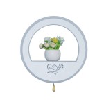 074110,27 Бра Орнамент белый h4 d22 Led 26W (3000+4000k + розовая подсветка) Kink light