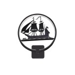 Светильник бра КОРАБЛЬ черный w30*8 h-35 LED 18W (4000K) Kink light 74110,4