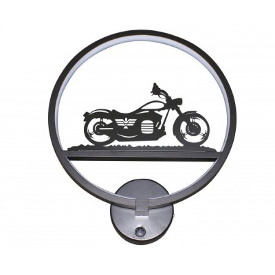 Светильник бра МОТОЦИКЛ черный w30*8 h-35 LED 18W (4000K) Kink light 74110,5