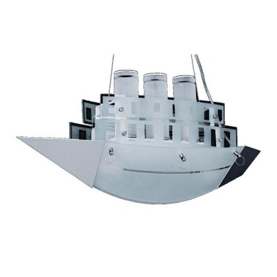 Подвесной светильник КОРАБЛЬ для детской комнаты d-55*21 H-80 E14 5*40w Kink light 7420