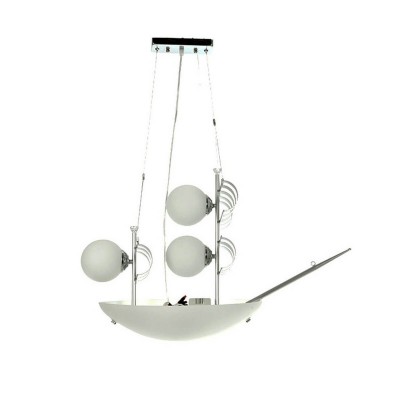 Подвесной светильник ЯХТА белый 3 плаф d57*30 h80 E27 5*40w (пульт ДУ в комплекте) Kink light 7422