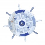 Светильник ШТУРВАЛ сине-голубой d60 h10 Led 24W 4000К Kink light 7427,55