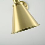 Бра Gloce Cone Shade Loft Industrial Metal Tall Gold ImperiumLoft 74698-22