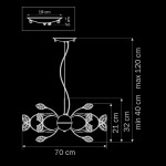 Люстра подвесная Lightstar 747124 Tenalia