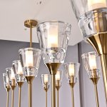 Люстра RH TORCHE DE VERRE Linear Chandelier 12 ImperiumLoft 74929-22