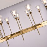 Люстра RH TORCHE DE VERRE Linear Chandelier 12 ImperiumLoft 74929-22