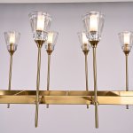 Люстра RH TORCHE DE VERRE Linear Chandelier 12 ImperiumLoft 74929-22