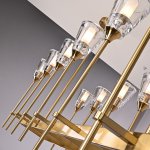 Люстра RH TORCHE DE VERRE Linear Chandelier 12 ImperiumLoft 74929-22