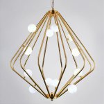 Люстра Cage with white balls Chandelier ImperiumLoft 74941-22
