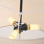 Люстра RH ROUND Linen Shade Pendant ImperiumLoft 75147-22