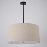 Люстра RH ROUND Linen Shade Pendant ImperiumLoft 75147-22